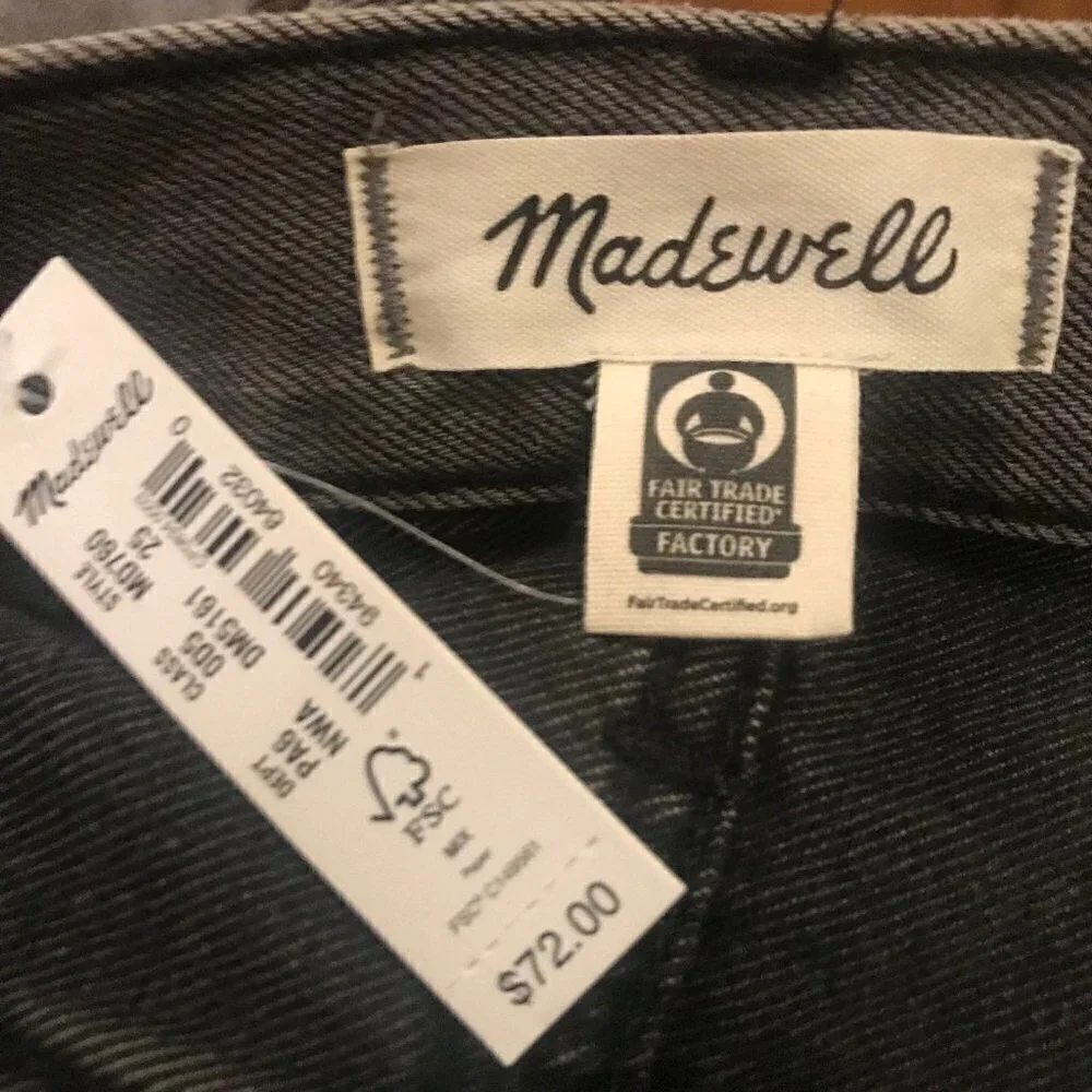 NWT Madewell denim shorts 25